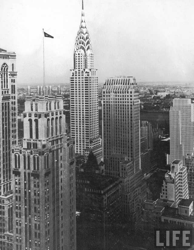 View of the Chrysler Building, 1930.